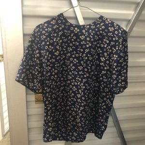 Vintage Floral Blouse